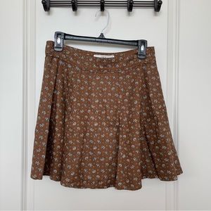 Fat Face Brown Floral Skirt